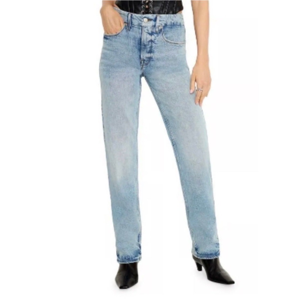 NWT Good American Good Icon Straight Jeans
